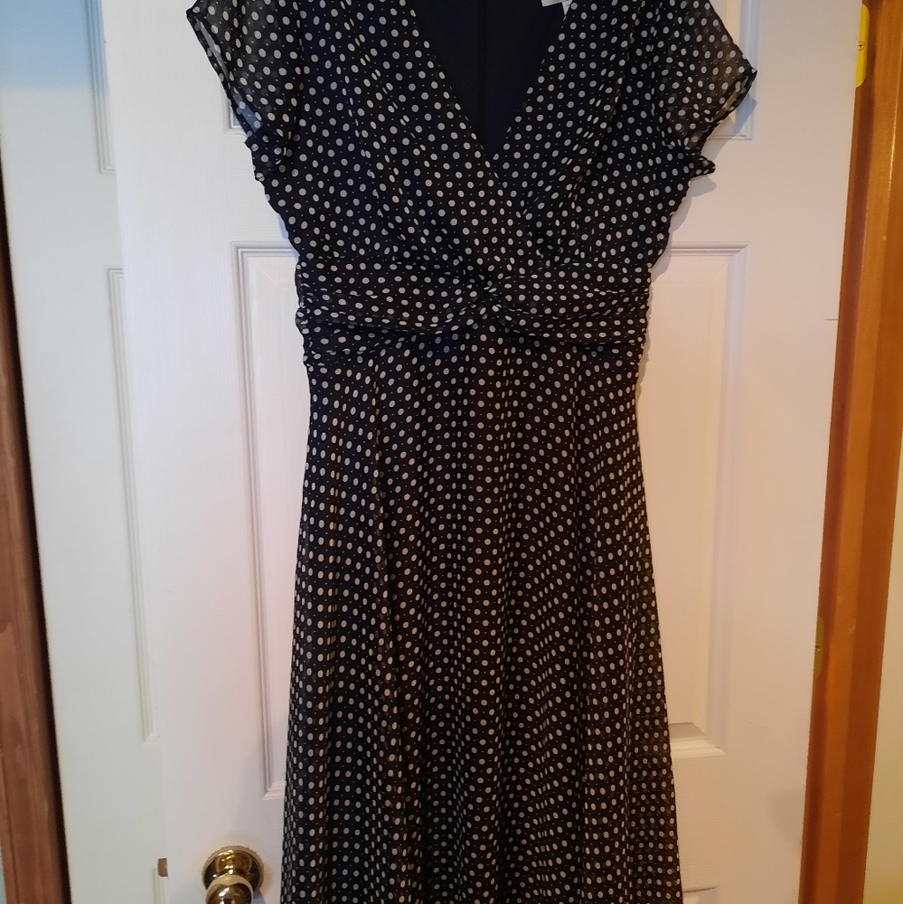 Coldwater Creek polka-dot dress